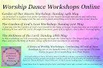 Worship Dance Workshops on Zoom flyer